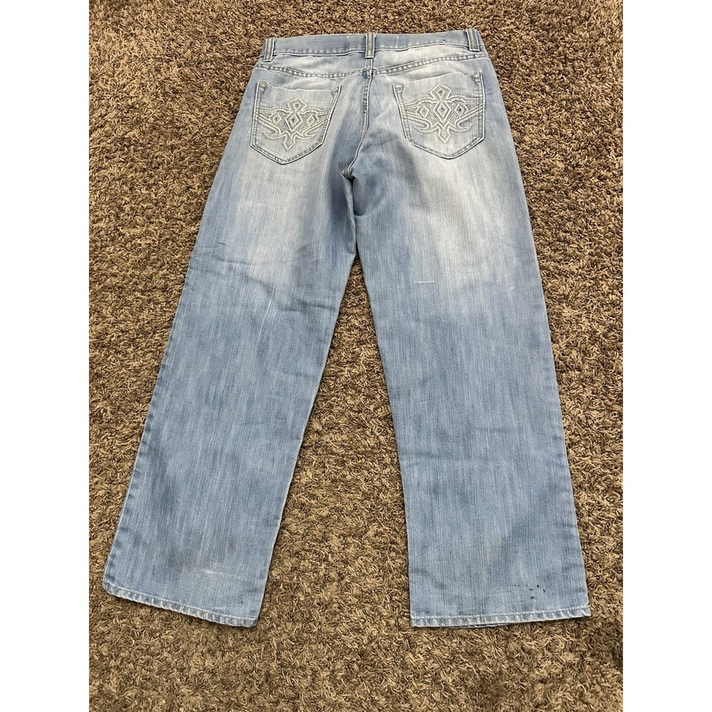 Vintage Avirex Y2K Light Blue Jeans Baggy Mens Size 34 x 32